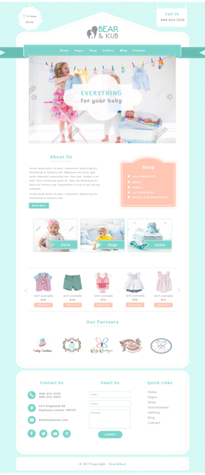Web Design by mykultsya.myroslava for Bear and Kub  | Design: #15941699