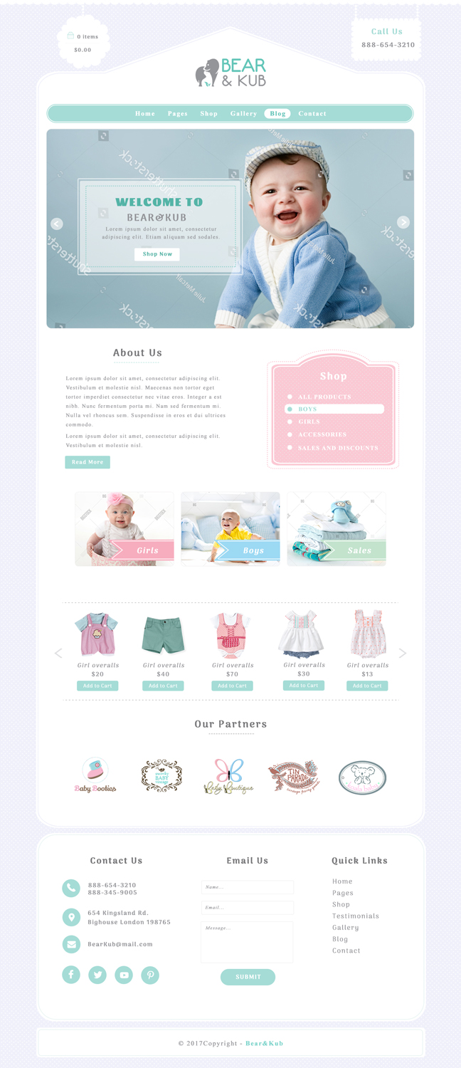 Web Design by mykultsya.myroslava for Bear and Kub  | Design #15969028