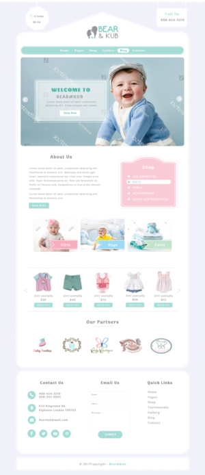 Web Design by mykultsya.myroslava for Bear and Kub  | Design: #15969028