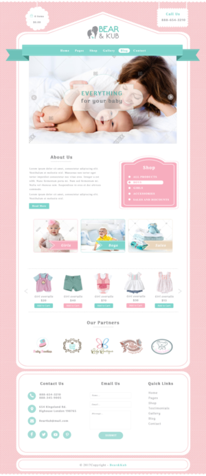 Web Design by mykultsya.myroslava for Bear and Kub  | Design: #15991018