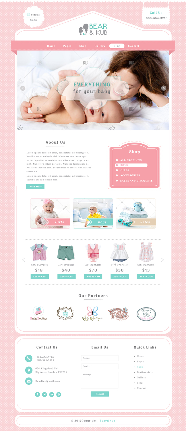 Web Design by mykultsya.myroslava for Bear and Kub  | Design #16020191