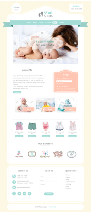 Web Design by mykultsya.myroslava for Bear and Kub  | Design: #16040007