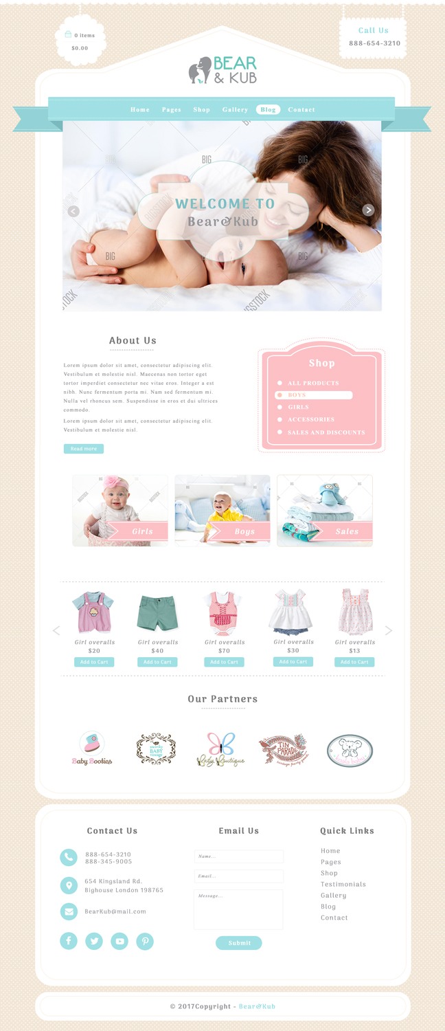 Web Design par mykultsya.myroslava pour Bear and Kub  | Design : #16077941