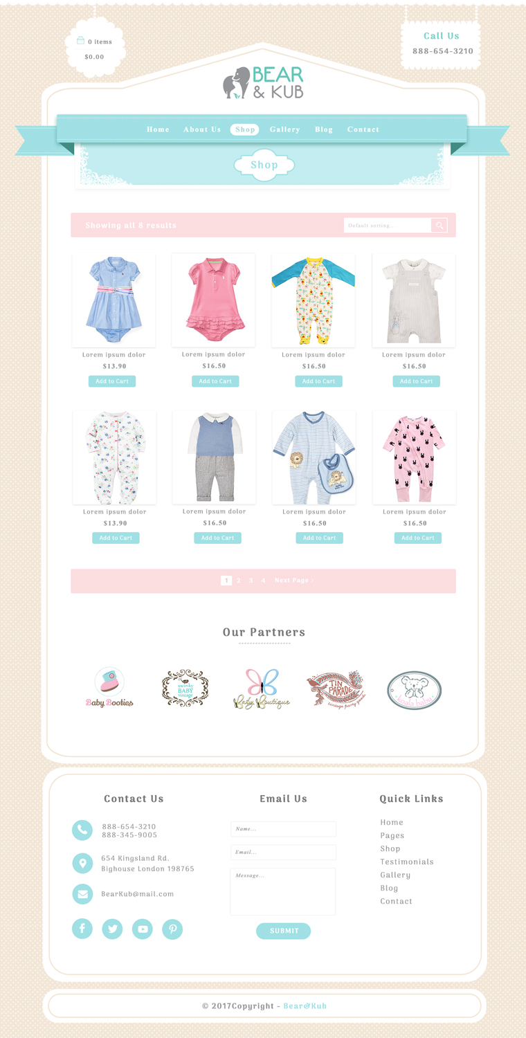 Web Design by mykultsya.myroslava for Bear and Kub  | Design #16297082