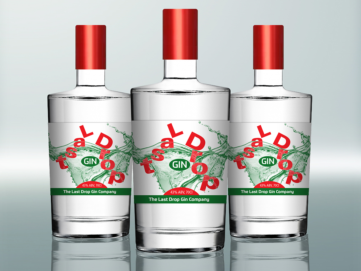 Etikett-Design von The Freelance Designer für The Last Drop Gin Company | Design #15982940