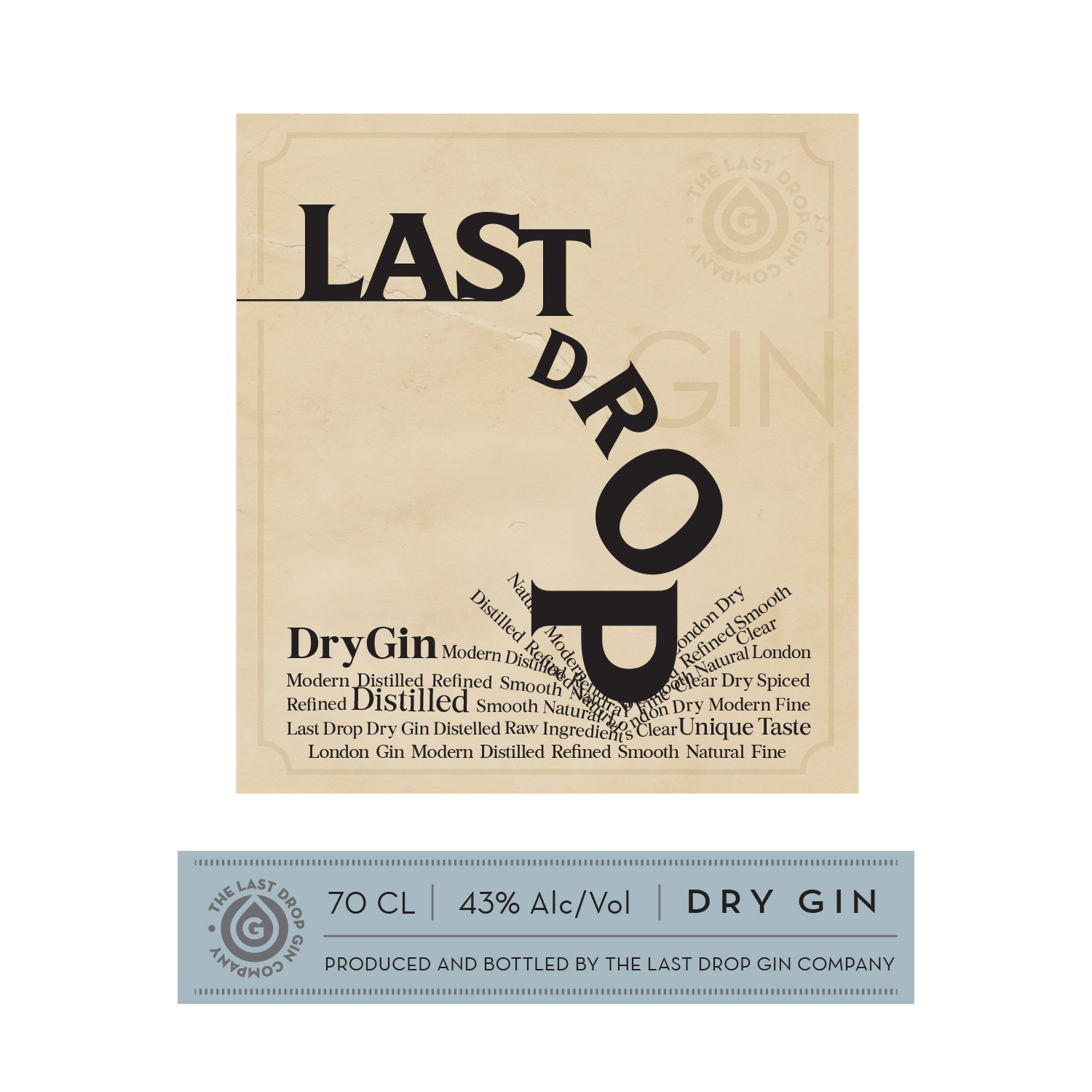 Label Design by MilM for The Last Drop Gin Company | Design #16295152
