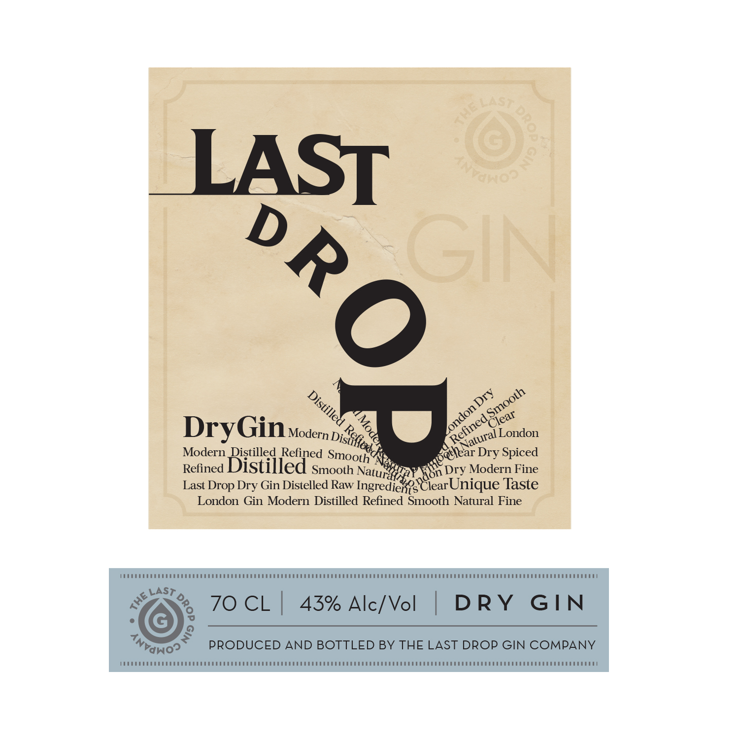 Label Design by MilM for The Last Drop Gin Company | Design #16308072