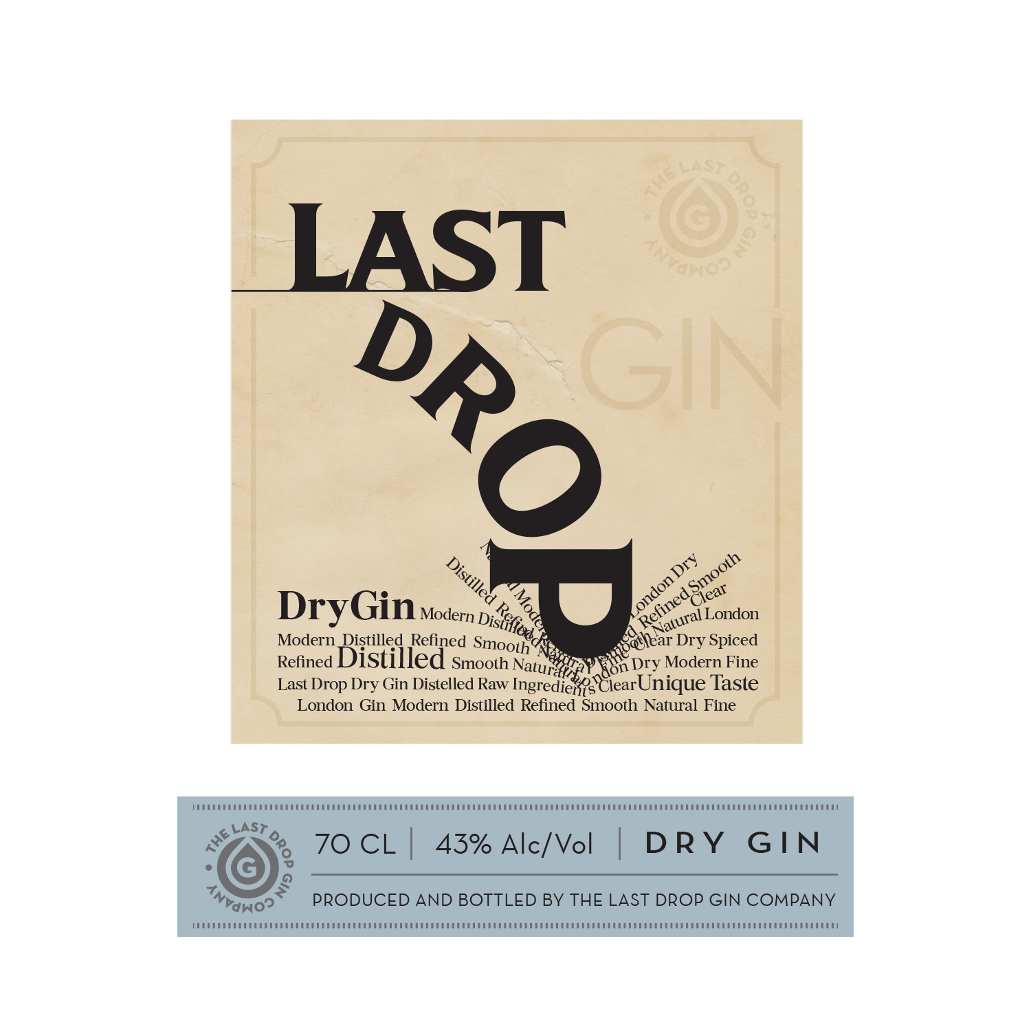 Label Design by MilM for The Last Drop Gin Company | Design #16425617