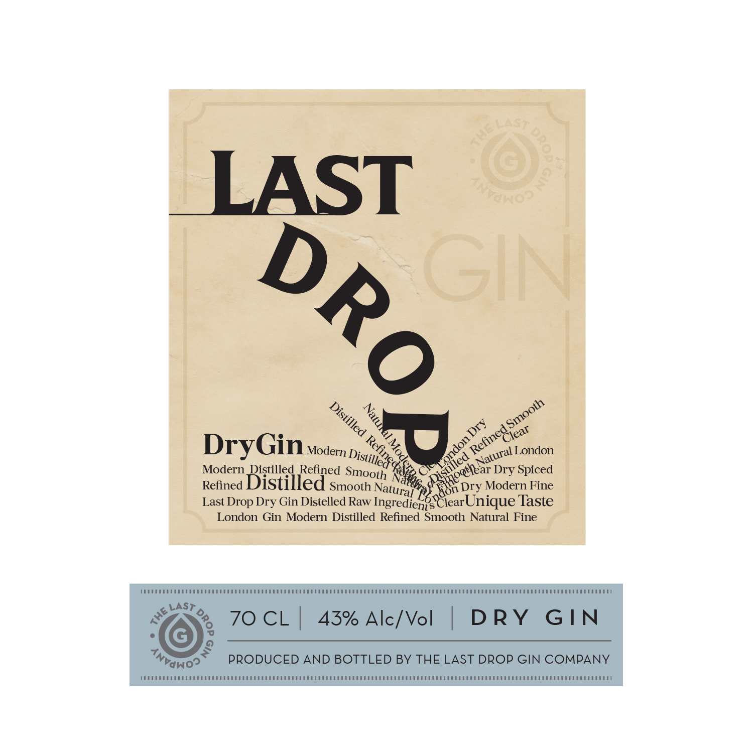 Label Design by MilM for The Last Drop Gin Company | Design: #16425618