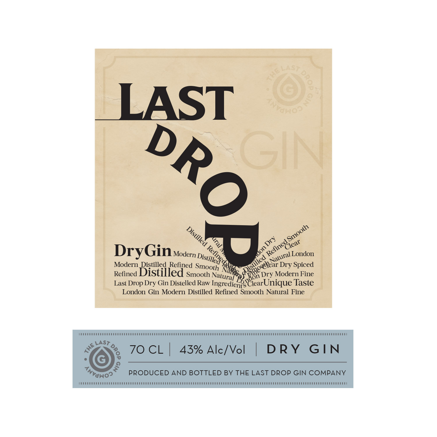 Label Design by MilM for The Last Drop Gin Company | Design #16432701