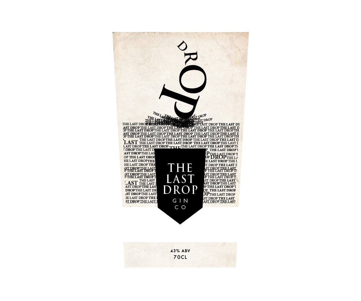 Label Design by Bittersweet for The Last Drop Gin Company | Design #16223829