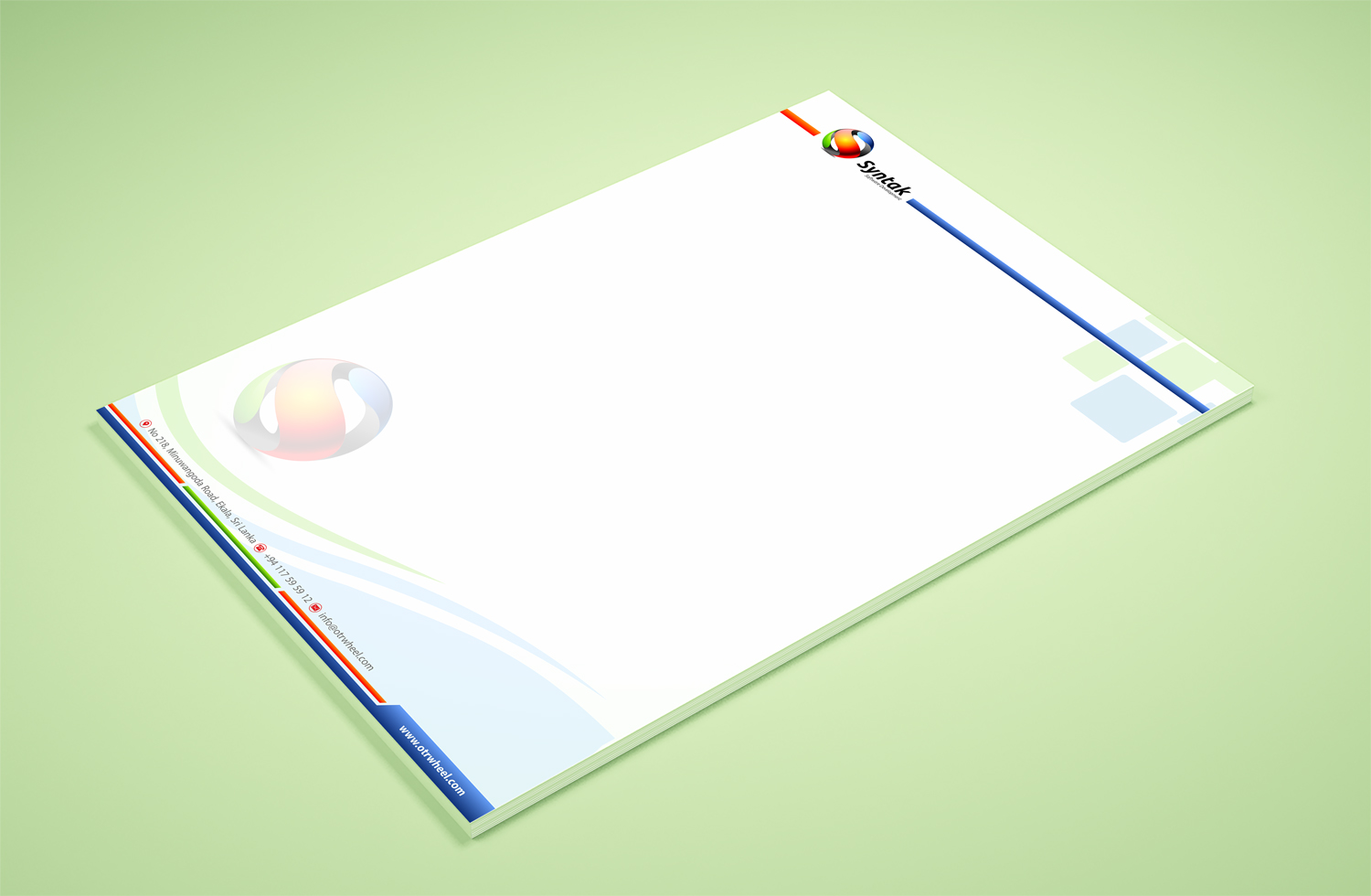 Stationery Design by Petter Goms for Syntak Software Development, LLC | Design #15876978