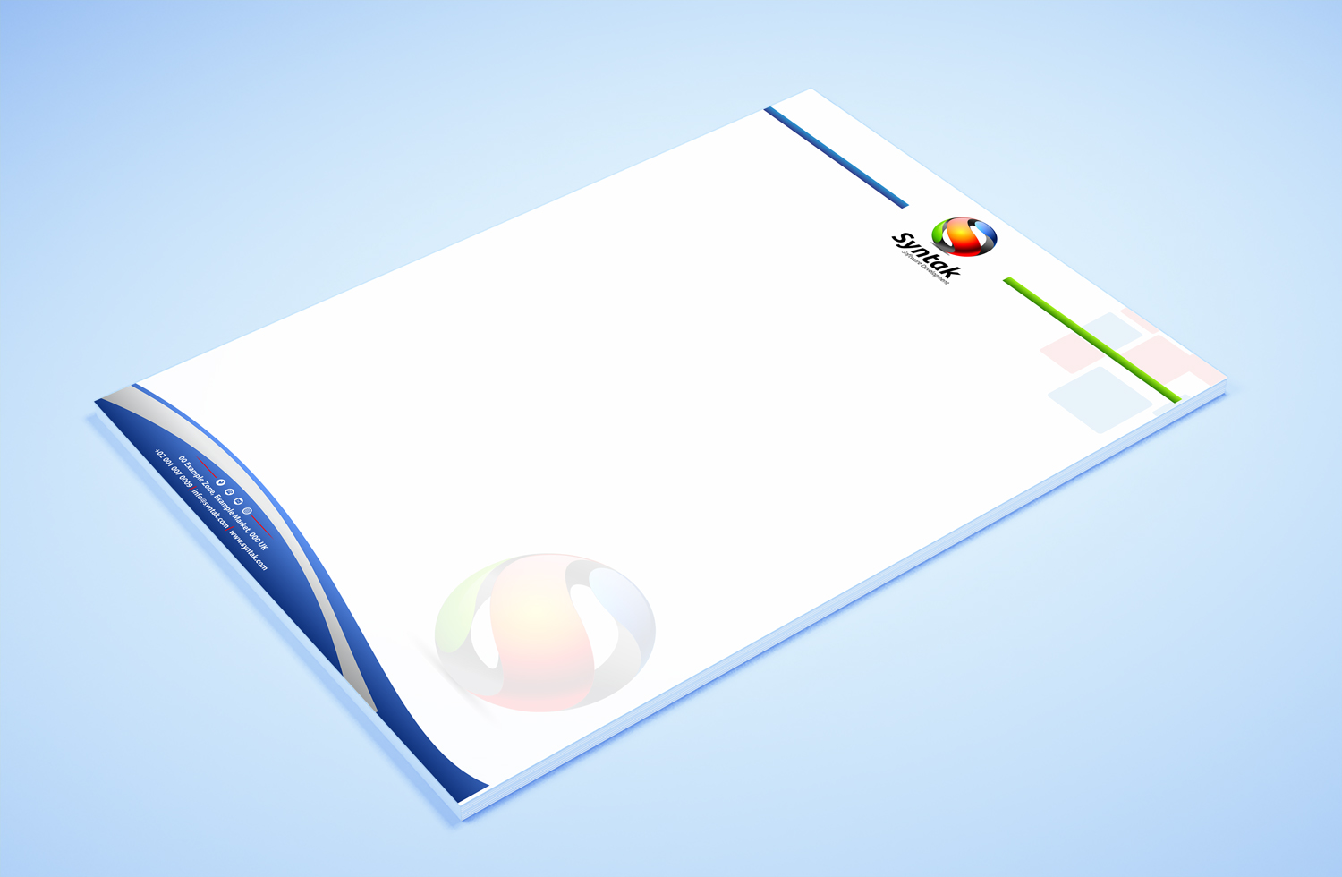 Stationery Design by Petter Goms for Syntak Software Development, LLC | Design #15878203