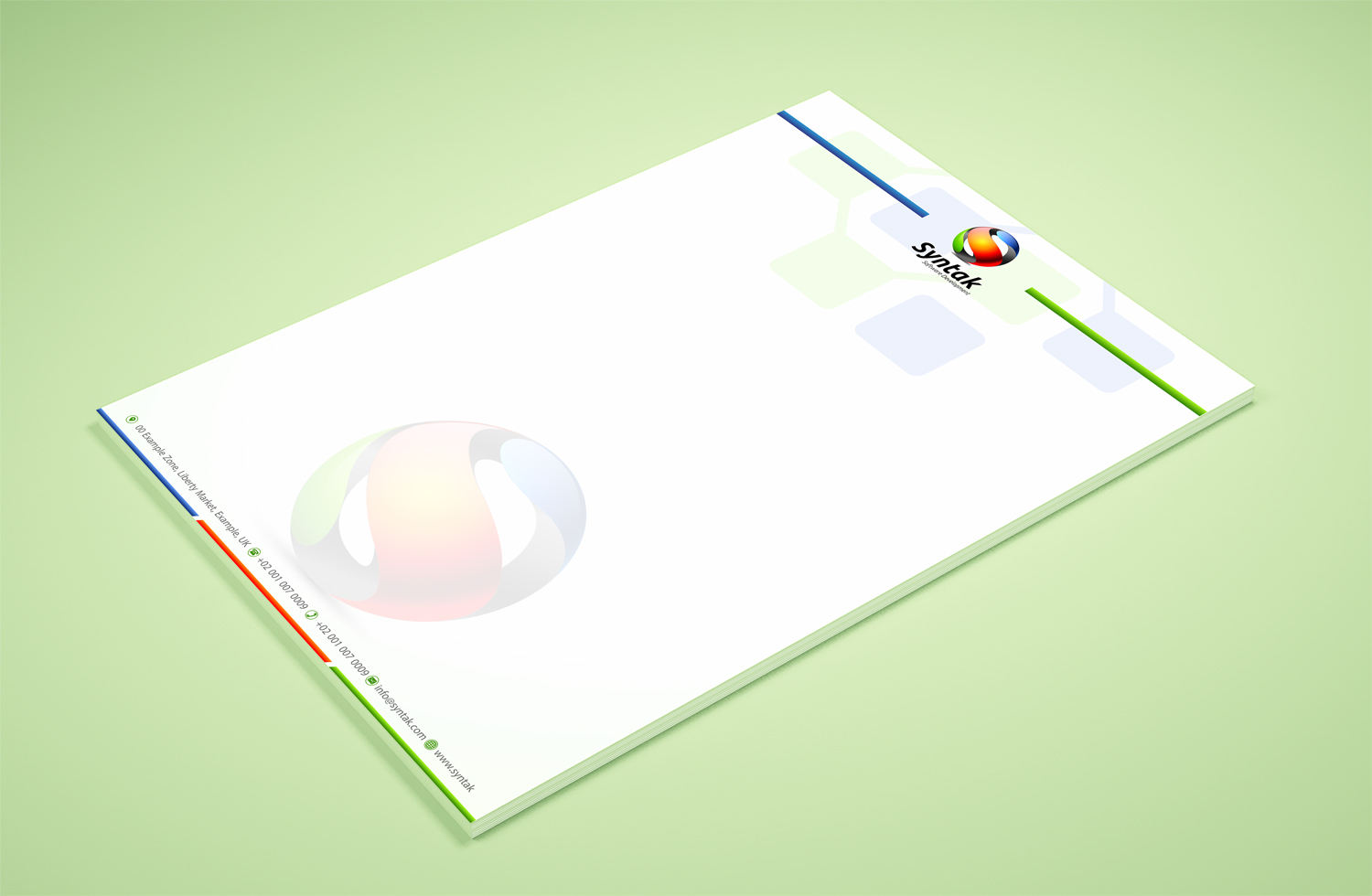 Stationery Design by Petter Goms for Syntak Software Development, LLC | Design #15878220