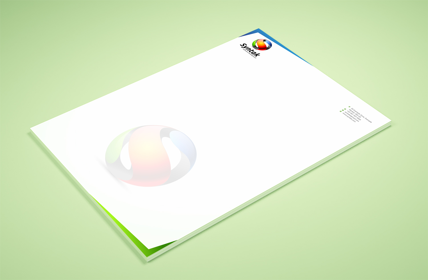 Stationery Design by Petter Goms for Syntak Software Development, LLC | Design #15878581