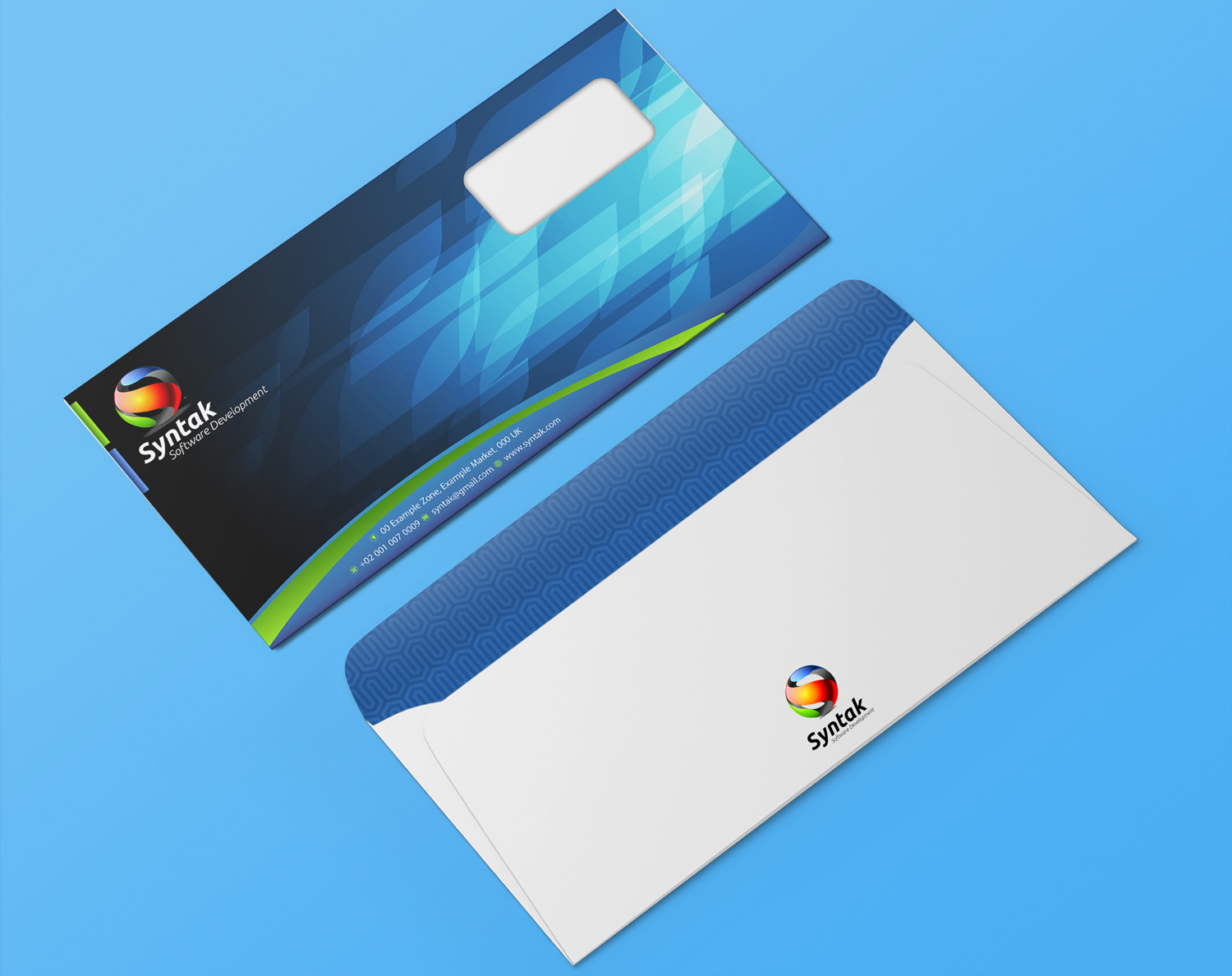 Stationery Design by Petter Goms for Syntak Software Development, LLC | Design #15880981