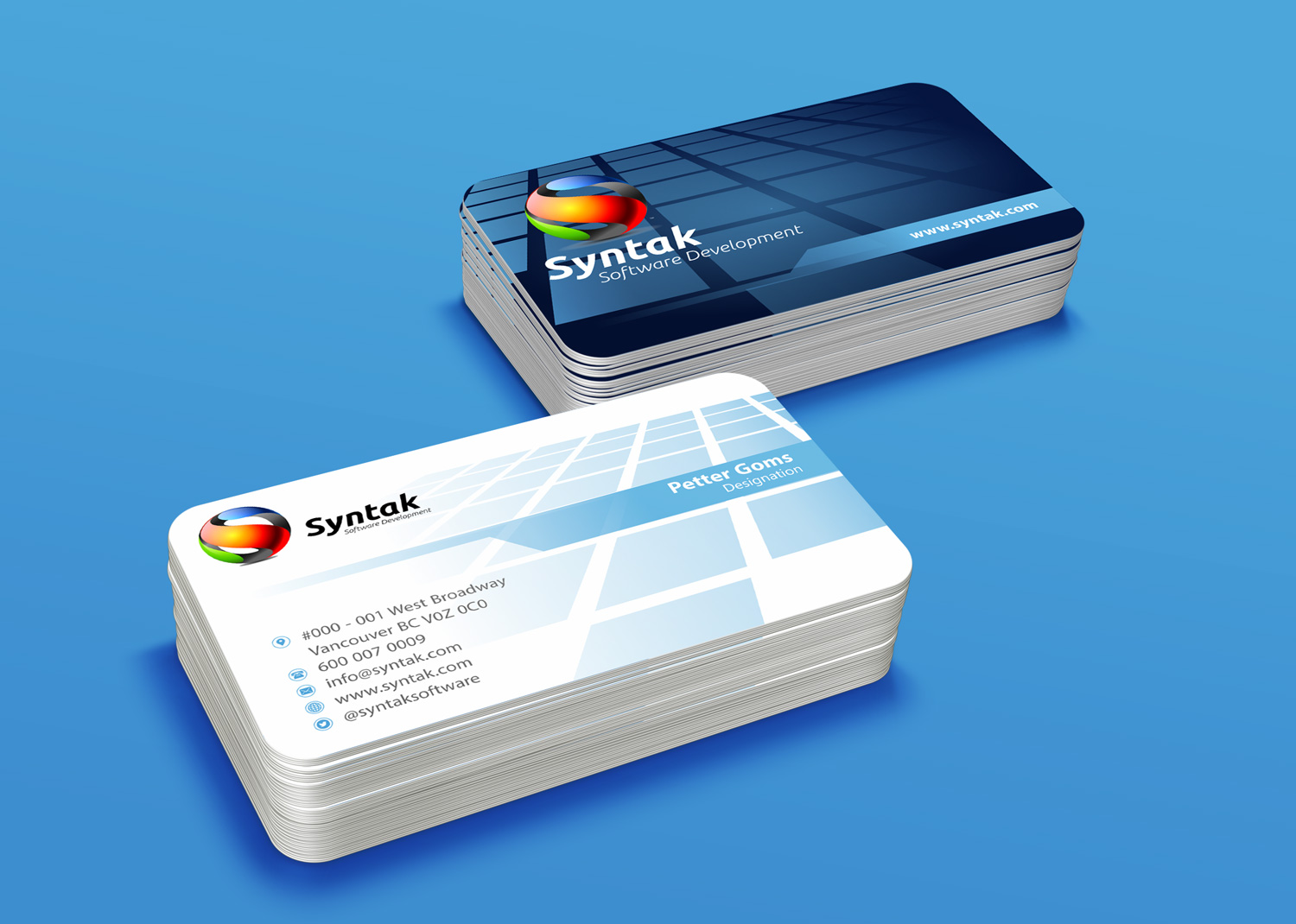 Stationery Design by Petter Goms for Syntak Software Development, LLC | Design #15885055