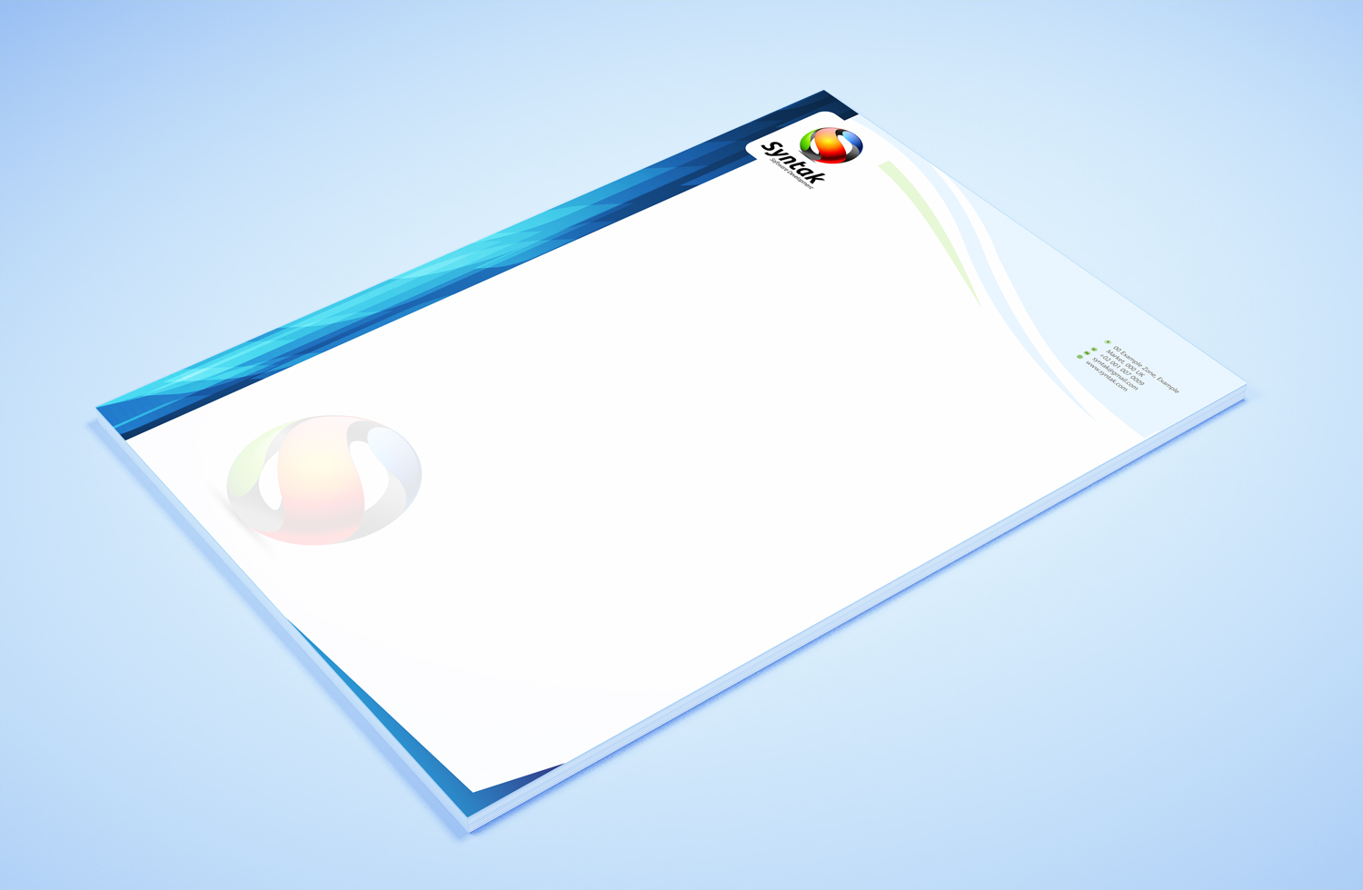 Stationery Design by Petter Goms for Syntak Software Development, LLC | Design #15887109