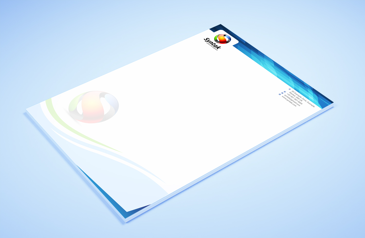 Stationery Design by Petter Goms for Syntak Software Development, LLC | Design #15887110