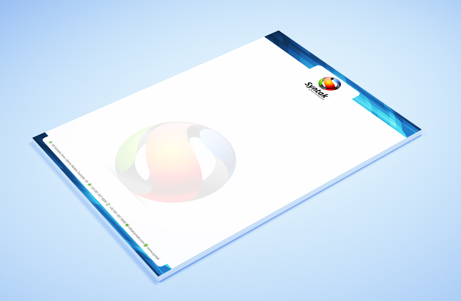 Stationery Design by Petter Goms for Syntak Software Development, LLC | Design #15887255