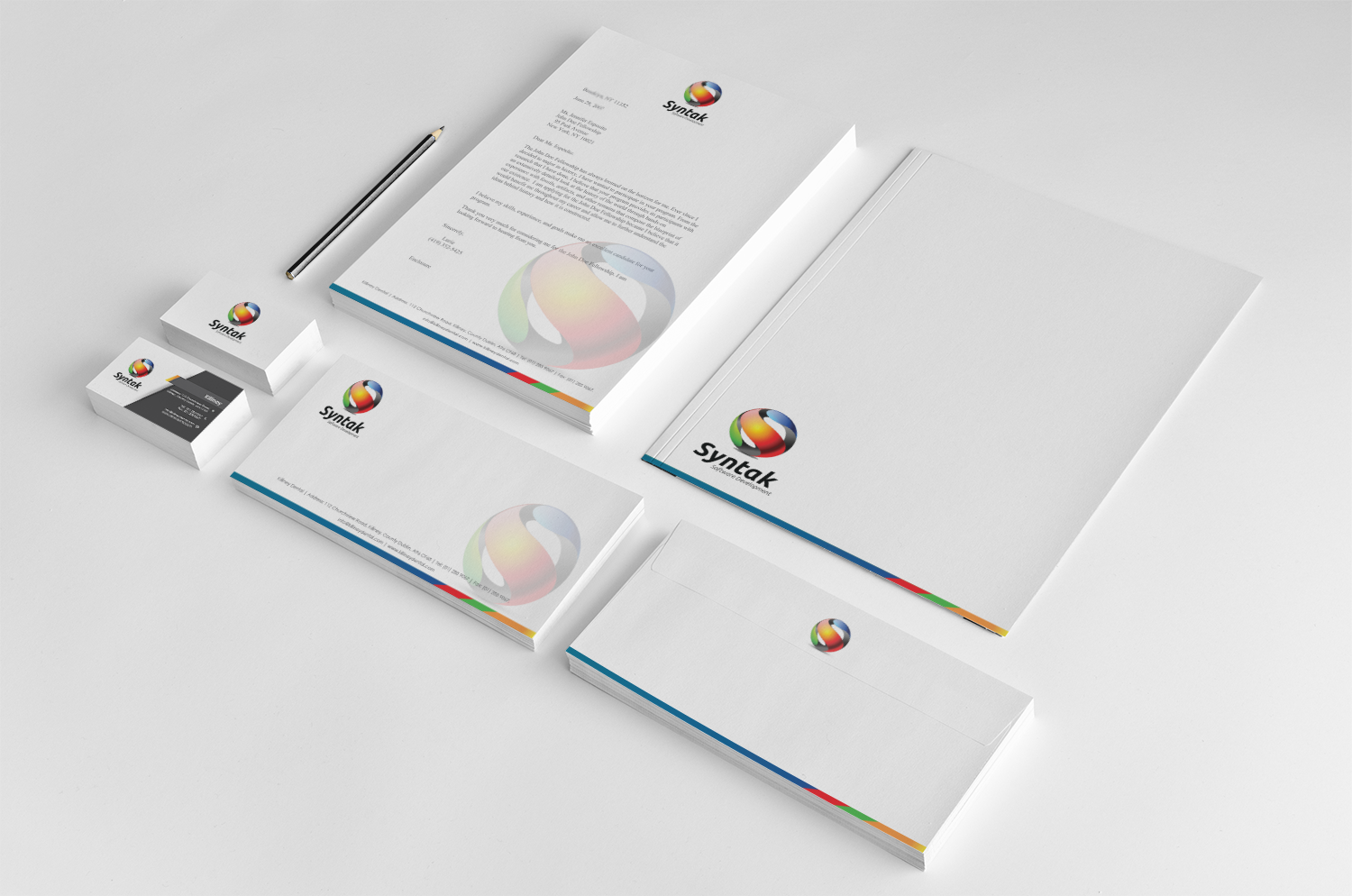 Stationery Design by nafizrahat for Syntak Software Development, LLC | Design #15882948