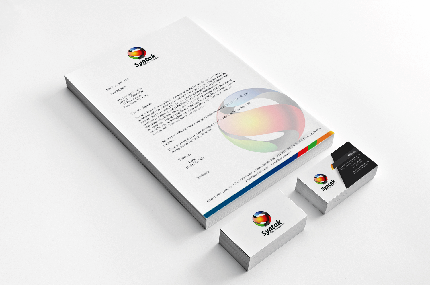Stationery Design by nafizrahat for Syntak Software Development, LLC | Design #15882949