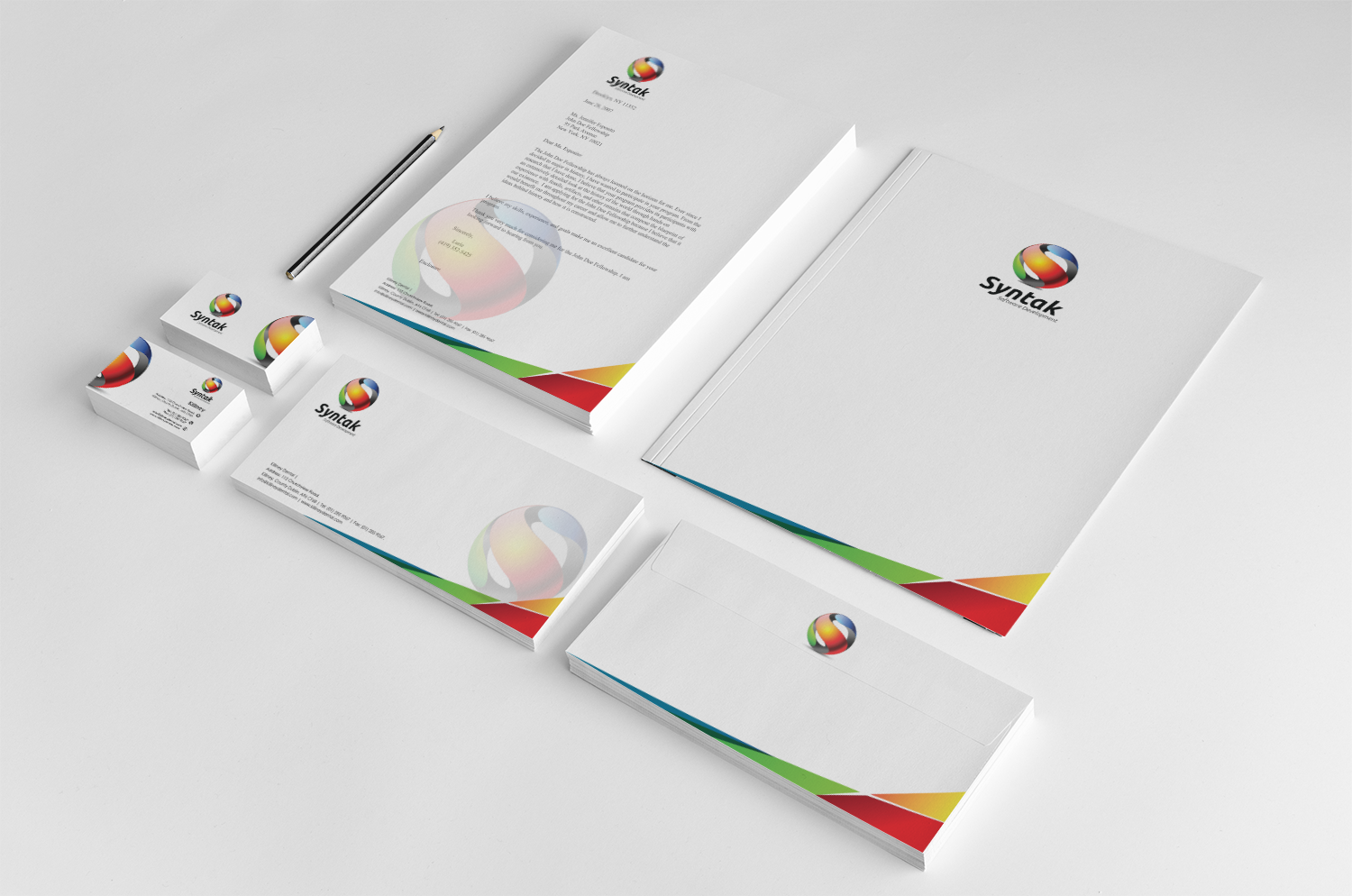 Stationery Design by nafizrahat for Syntak Software Development, LLC | Design #15895195