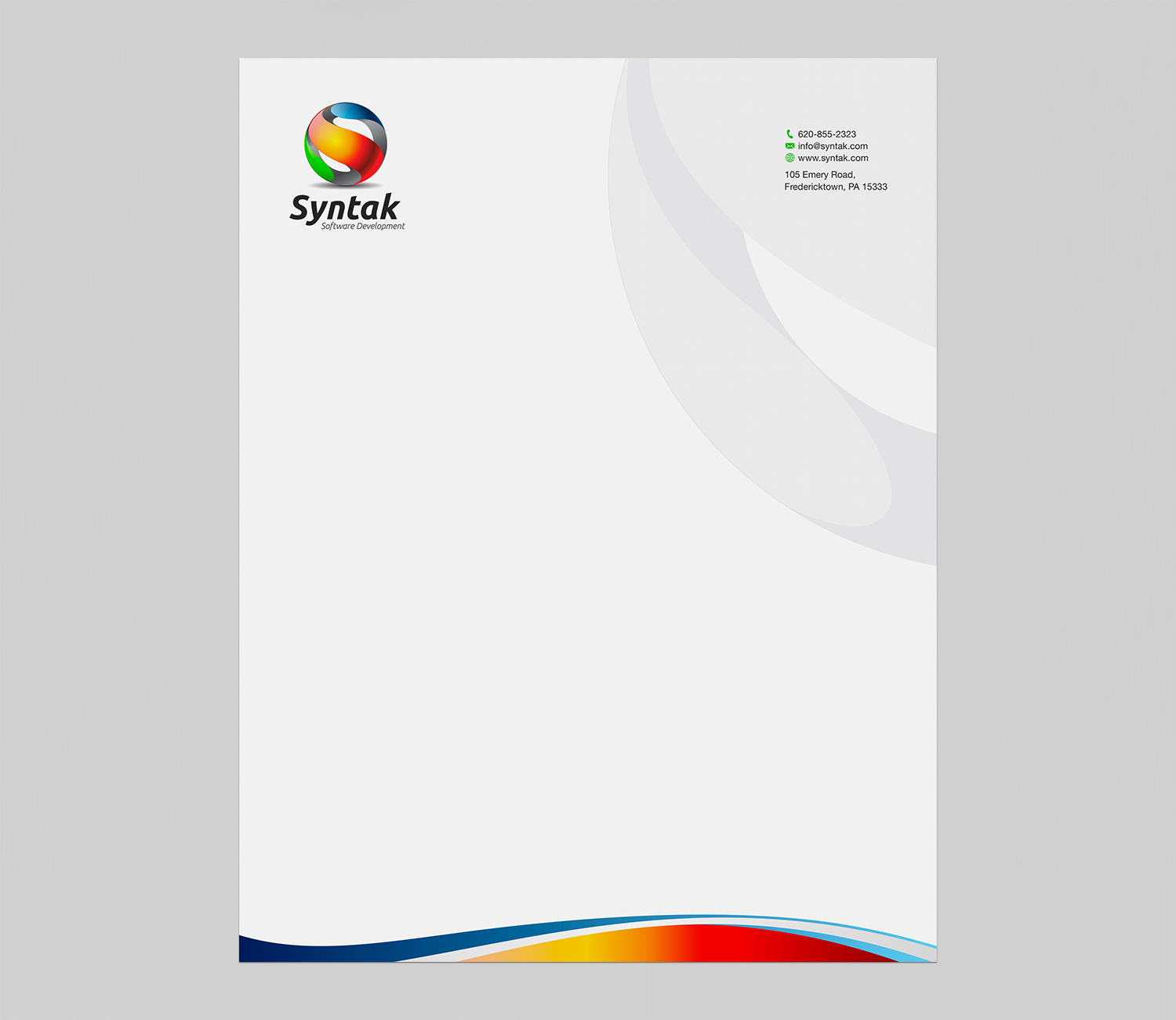 Stationery Design by logodentity for Syntak Software Development, LLC | Design #15915305