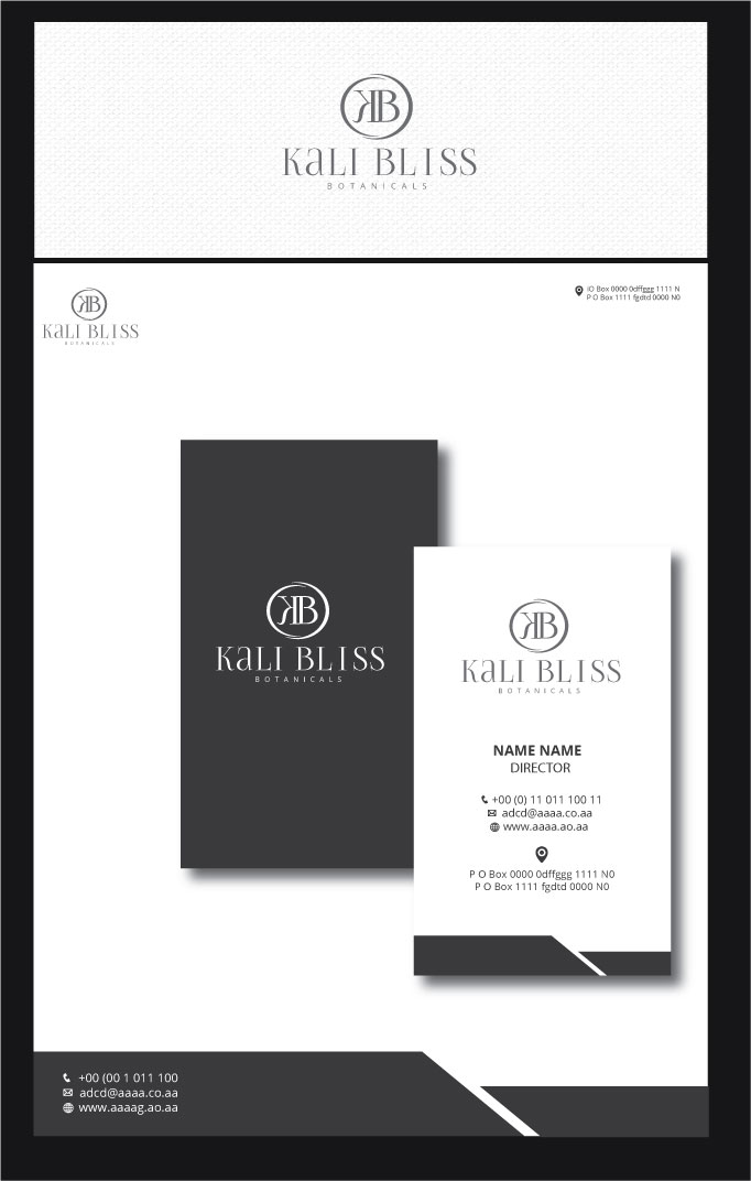 Logo Design by zebronicgraphic for Kali Bliss Botanicals | Design #15880466