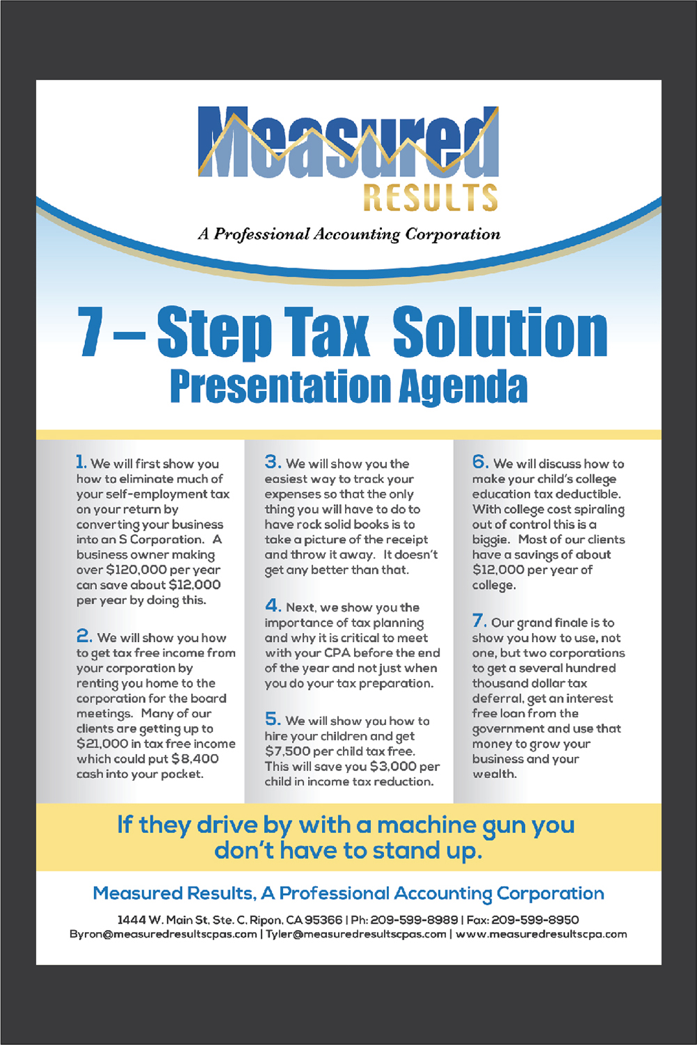 Flyer Design by Deziners Zone for Measured Results | Design #15877084