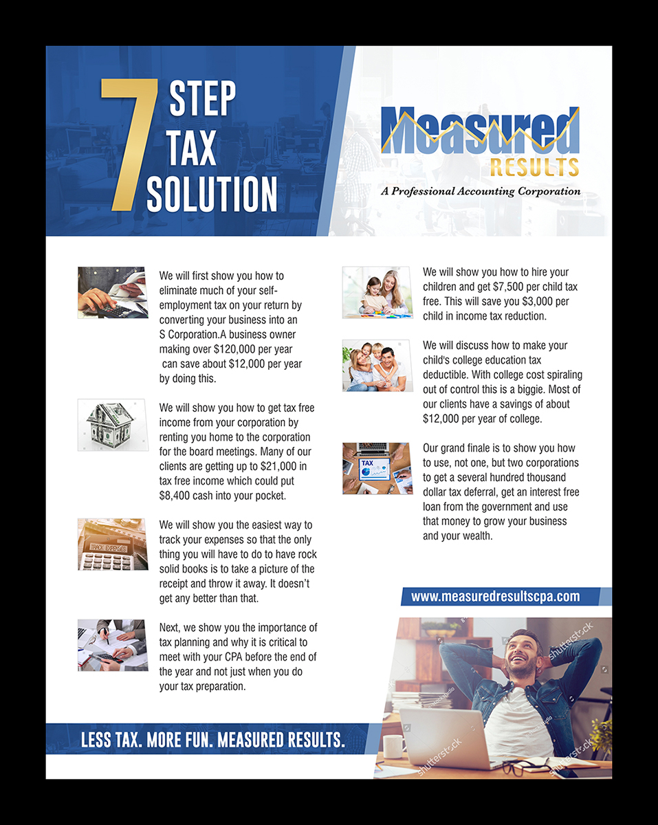 Diseño de Flyer por D Creative para Measured Results | Diseño #15881349