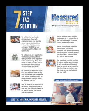 Diseño de Flyer por D Creative para Measured Results | Diseño #15881349