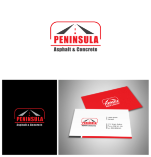 Logo Design by Deziners Zone for Peninsula asphalt and concrete  | Design: #15891045