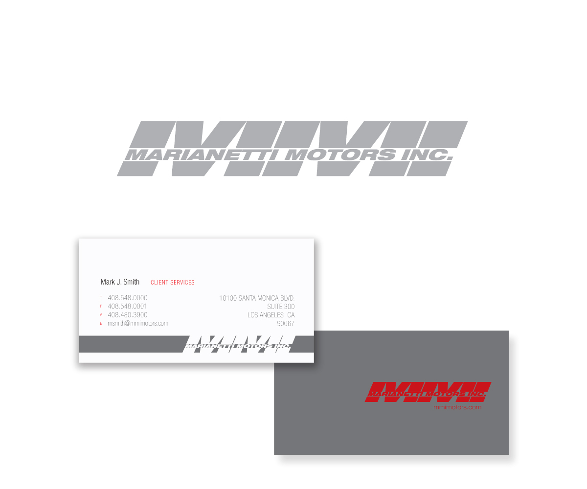 Logo-Design von gvb design communications für MMI Marianetti Motors Inc. | Design #15932696