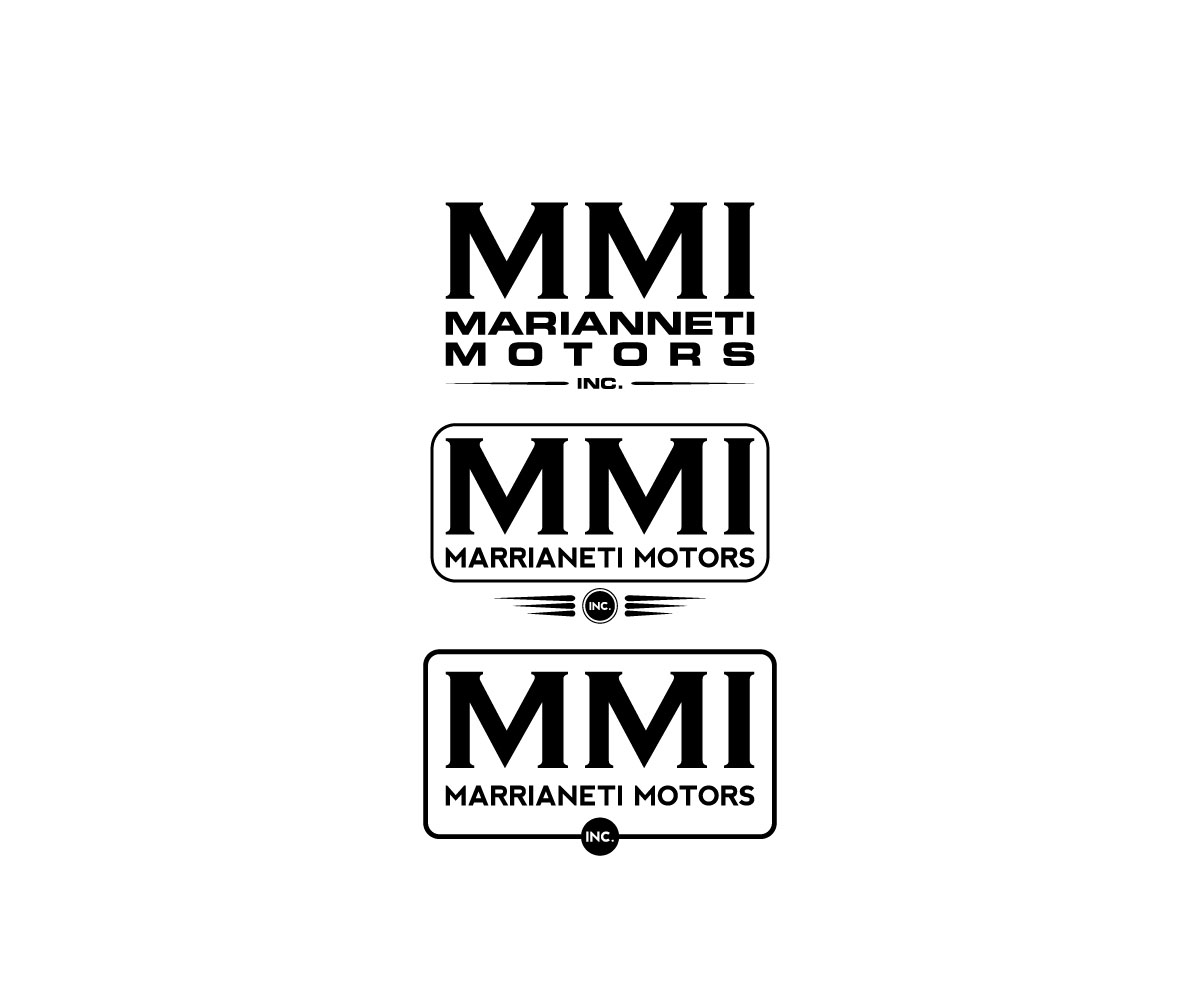 Logo Design by netbill00 for MMI Marianetti Motors Inc. | Design #15969187
