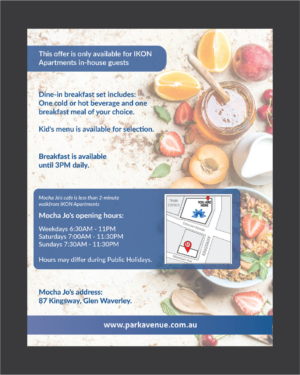 Flyer Design by Deziners Zone for Park Avenue Accommodation Group | Design: #15945430