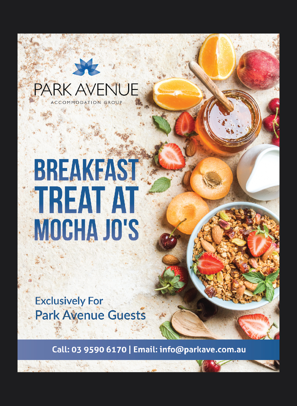 Flyer Design by Deziners Zone for Park Avenue Accommodation Group | Design #15946657