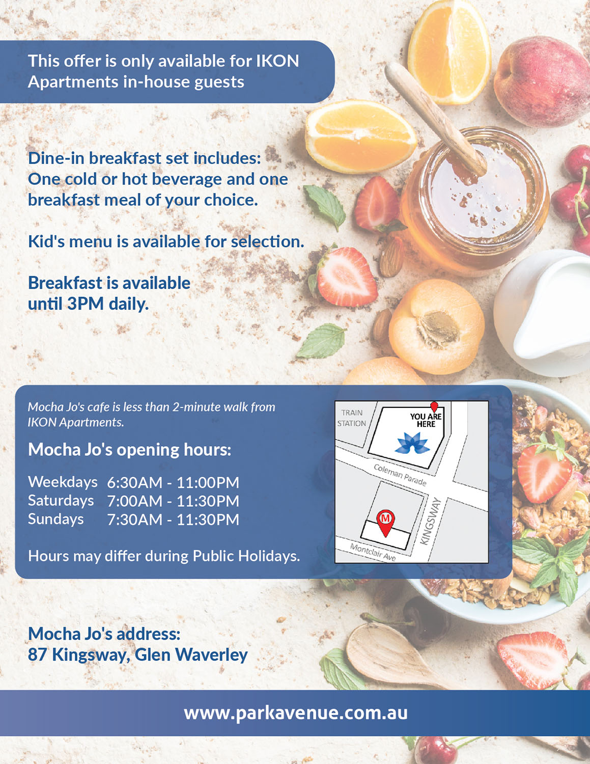 Flyer Design by Deziners Zone for Park Avenue Accommodation Group | Design #15955231