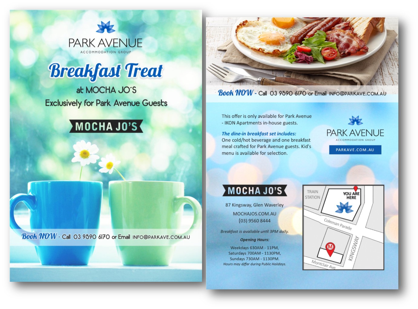 Flyer Design by citygirl17 for Park Avenue Accommodation Group | Design #15928356
