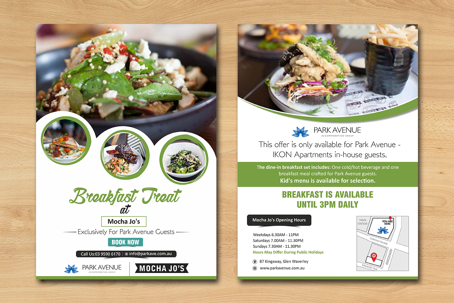 Flyer Design by ecorokerz for Park Avenue Accommodation Group | Design #15899422