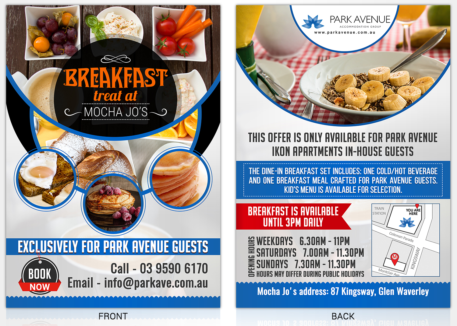 Flyer Design by SAI DESIGNS for Park Avenue Accommodation Group | Design #15932538
