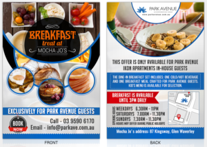 Flyer Design by SAI DESIGNS for Park Avenue Accommodation Group | Design #15932538