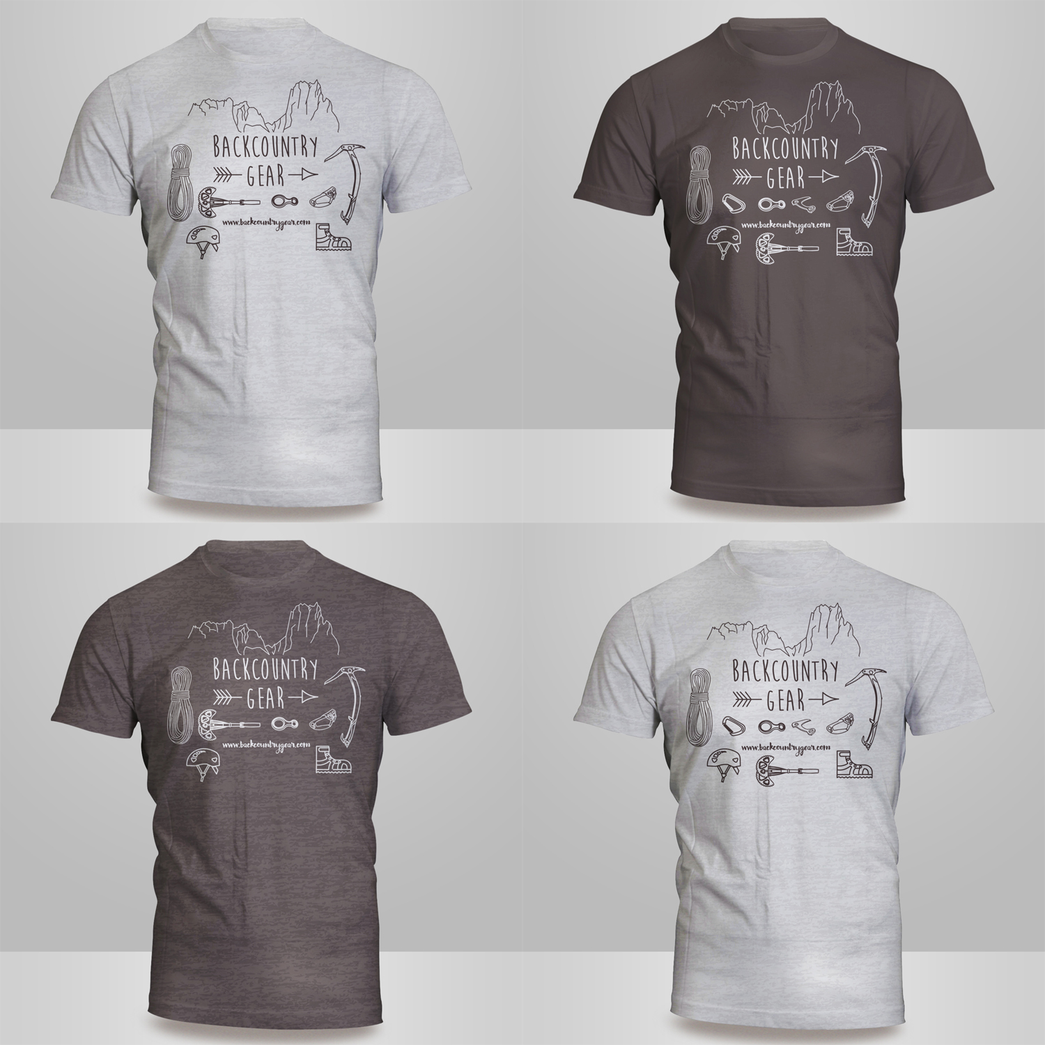 Diseño de Camiseta por Kero para Backcountry Gear | Diseño #15986623