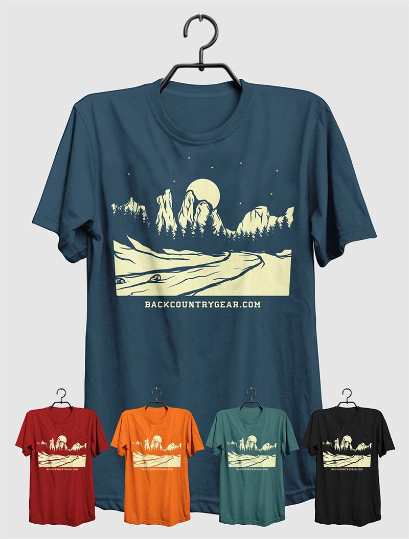 Diseño de Camiseta por 777SKY para Backcountry Gear | Diseño #15994152