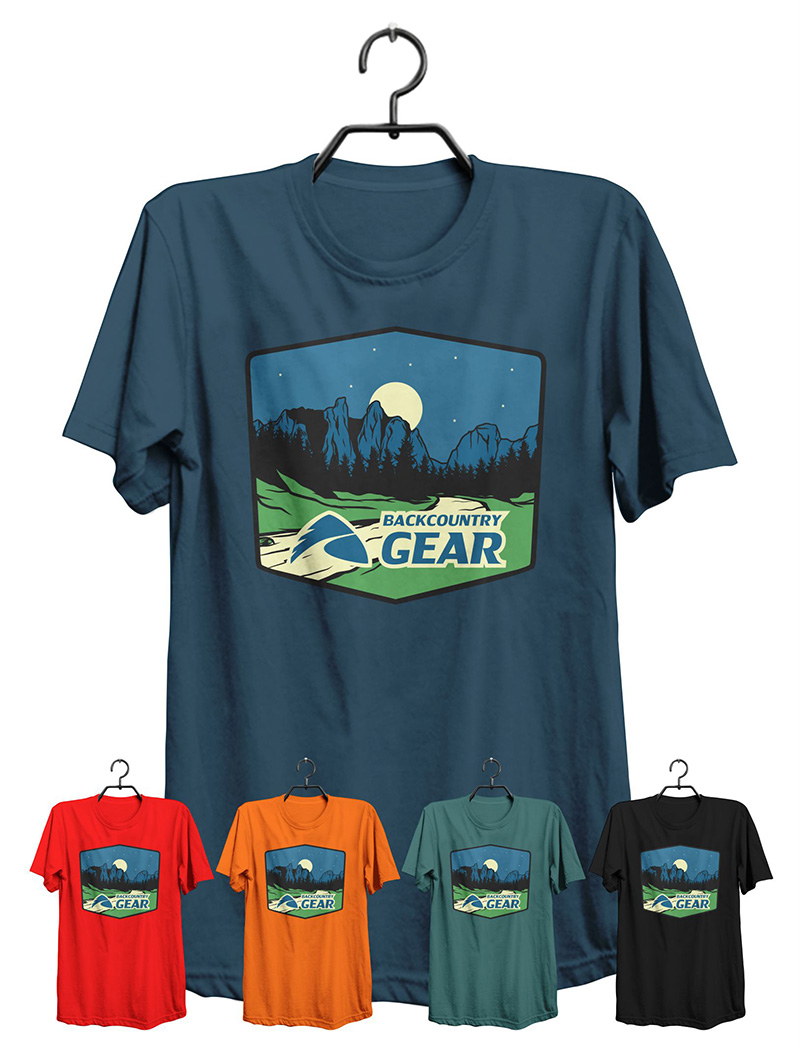 Diseño de Camiseta por 777SKY para Backcountry Gear | Diseño #16041230