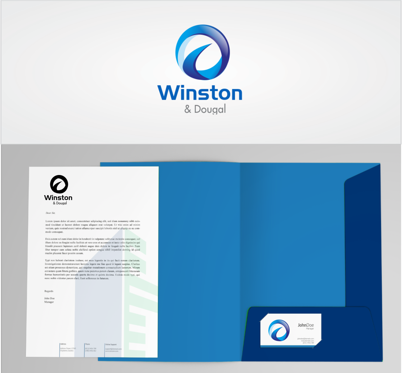 Logo Design by Paulsein for Winston & Dougal | Design #15897773