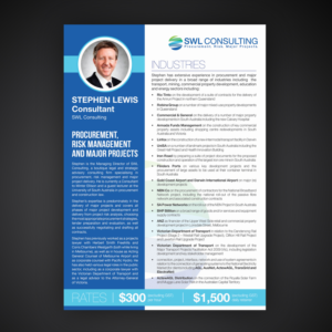 Design de Flyer par Mariyam Khan pour SWL Consulting | Design : #15883825