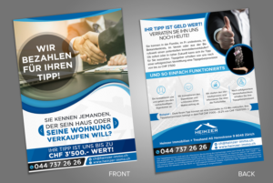 2-sided DIN A5 flyer for Real Estate company | Flyer Design by SAI DESIGNS
