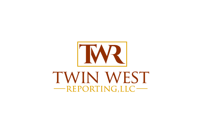 Logo-Design von Digihex für Twin West Reporting, LLC | Design #15967564