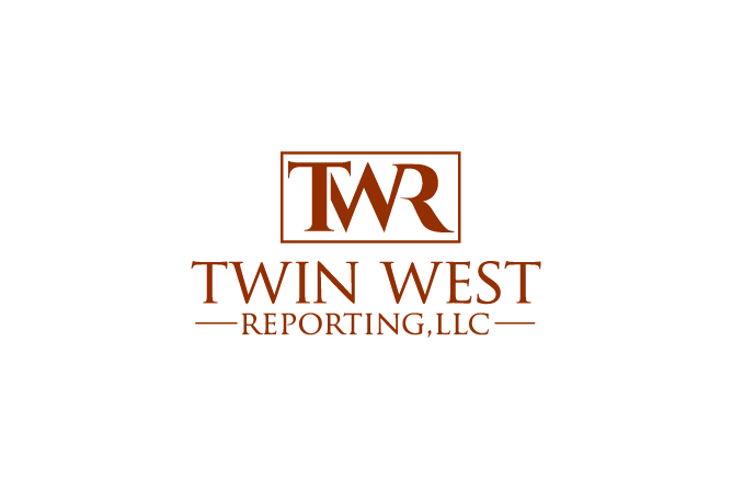 Logo-Design von Digihex für Twin West Reporting, LLC | Design: #15992998